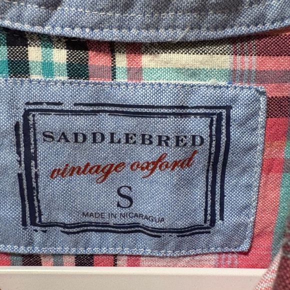 Saddlebred Women’s button up Plaid Shirt  size S - Picture 3 of 8